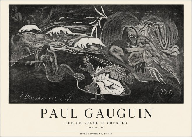 Paul Gauguin The Universe Is Created I No1 - Plakát