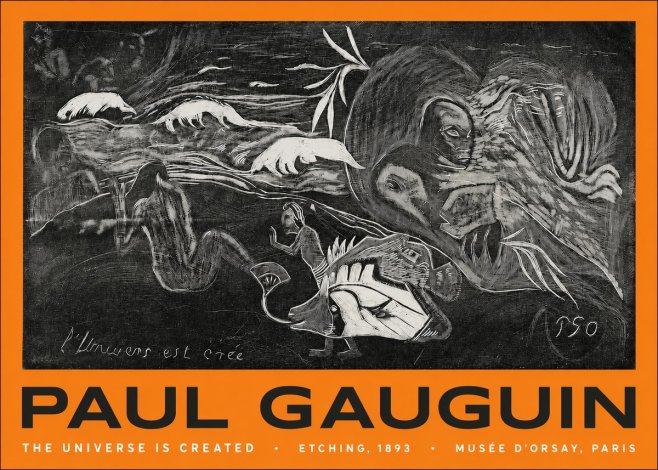 Paul Gauguin The Universe Is Created I No2 - Plakát