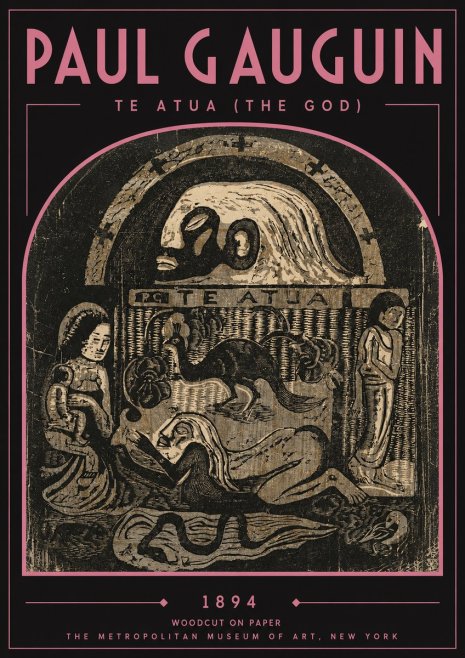 Paul Gauguin Te Atua (the God) No3 - Plakát