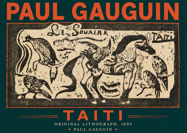 Paul Gauguin Taiti No4 - Plakát