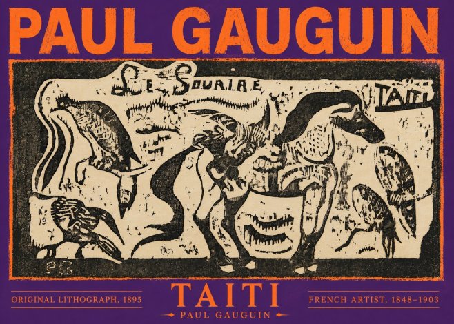 Paul Gauguin Taiti No6 - Plakát