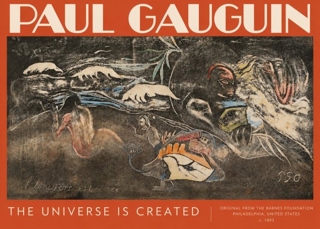 Paul Gauguin The Universe Is Created II No3 - Plakát