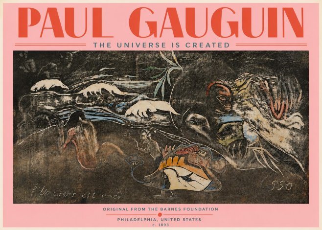 Paul Gauguin The Universe Is Created II No5 - Plakát