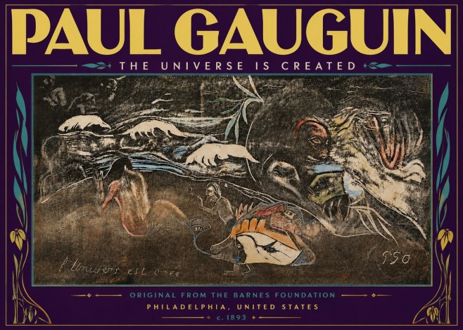 Paul Gauguin The Universe Is Created II No6 - Plakát