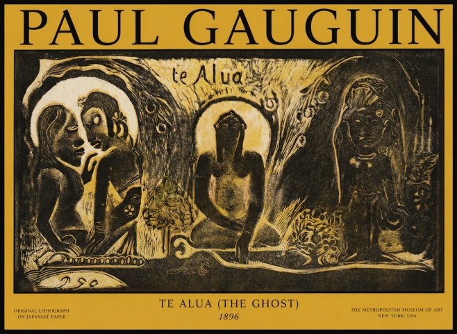 Paul Gauguin Te Alua (the Ghost) No1 - Plakát