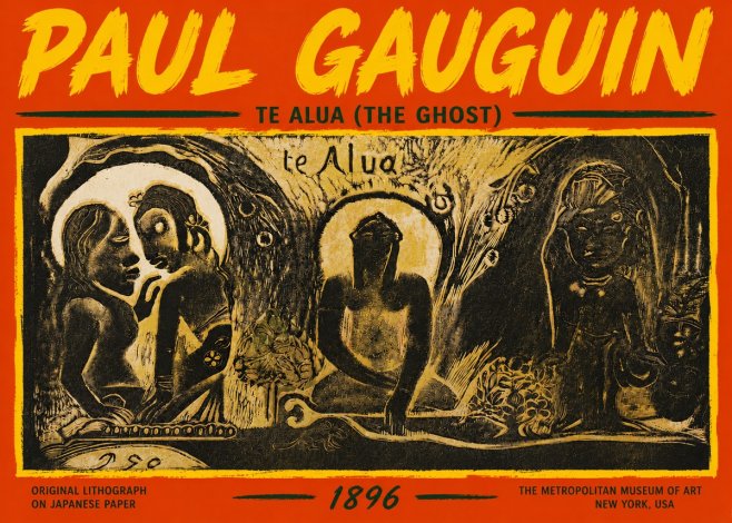 Paul Gauguin Te Alua (the Ghost) No5 - Plakát