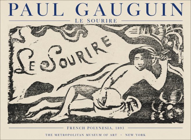 Paul Gauguin Le Sourire No1 - Plakát
