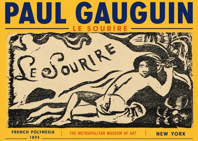 Paul Gauguin Le Sourire No5 - Plakát