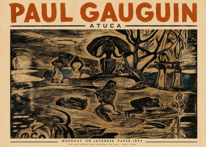 Paul Gauguin Atuca No4 - Plakát