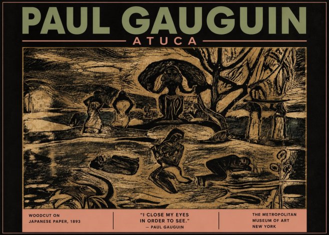 Paul Gauguin Atuca No5 - Plakát