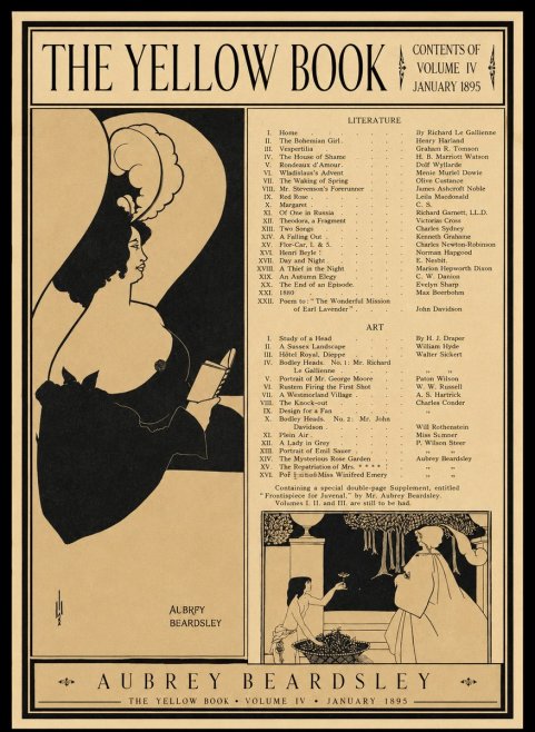 Aubrey Beardsley The Yellow Book II No1 - Plakát