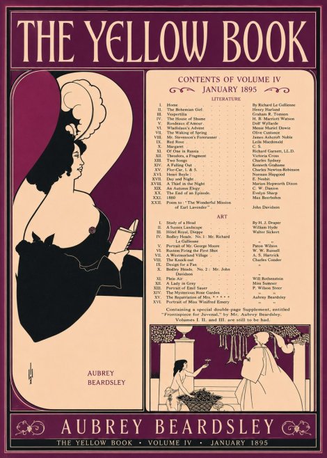 Aubrey Beardsley The Yellow Book II No2 - Plakát