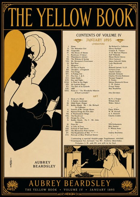 Aubrey Beardsley The Yellow Book II No3 - Plakát