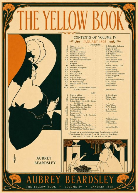 Aubrey Beardsley The Yellow Book II No5 - Plakát