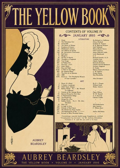 Aubrey Beardsley The Yellow Book II No6 - Plakát