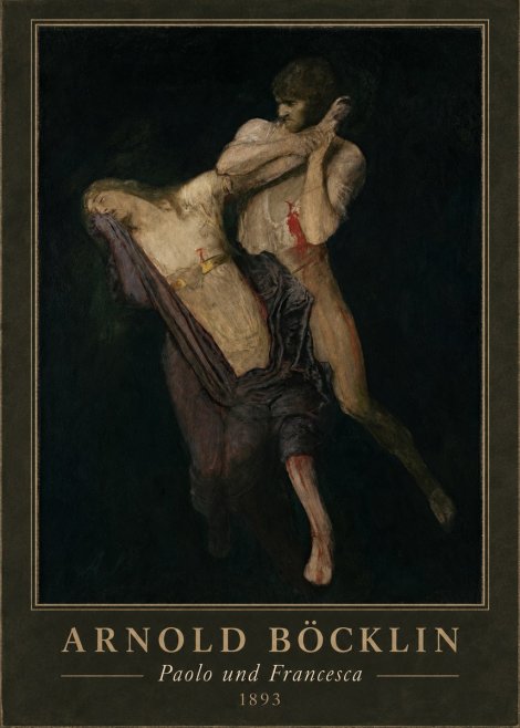 Arnold Böcklin Paolo Und Francesca No4 - Plakát