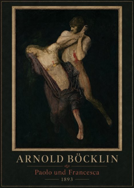 Arnold Böcklin Paolo Und Francesca No6 - Plakát