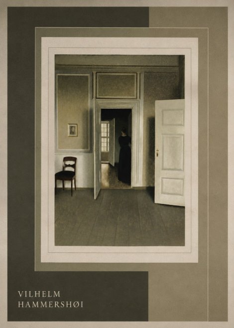 Vilhelm Hammershøi Interior with a Woman Seen from the Back No4 - Plakát