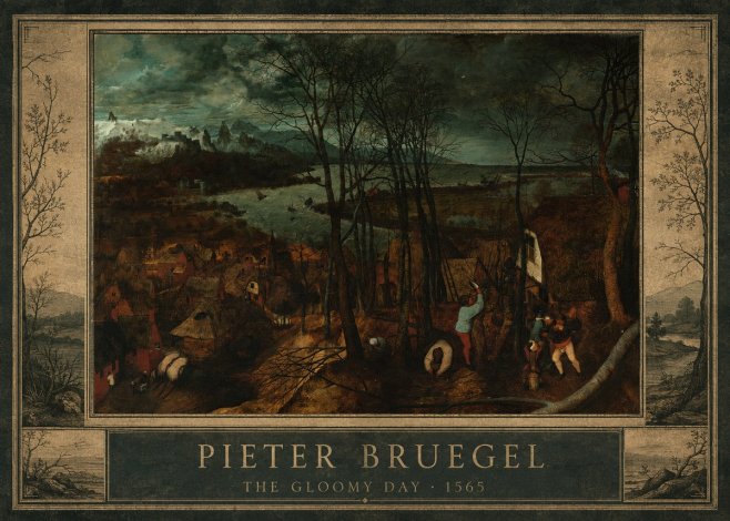Pieter Bruegel The Gloomy Day No1 - Plakát