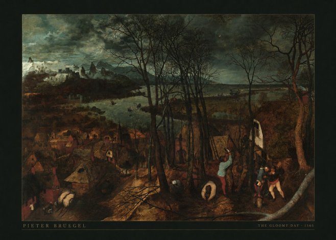 Pieter Bruegel The Gloomy Day No5 - Plakát