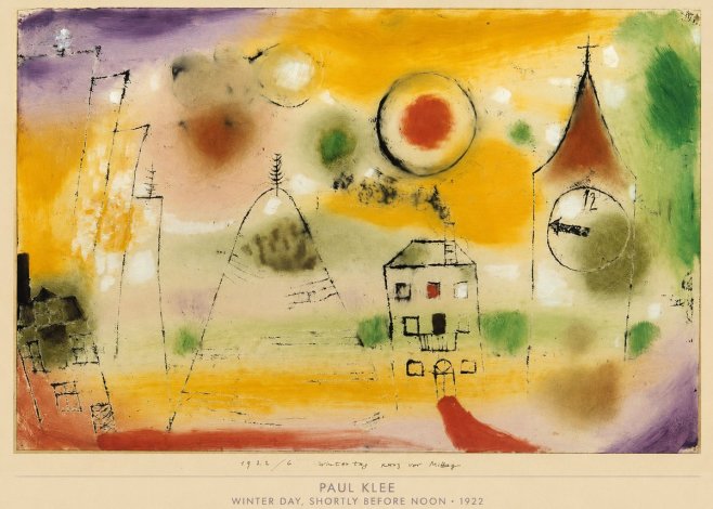 Paul Klee Winter Day, Shortly Before Noon No6 - Plakát