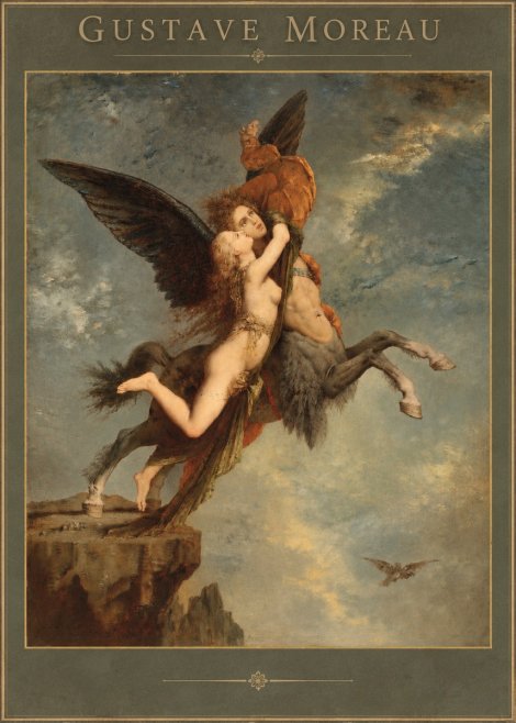 Gustave Moreau The Chimaera No2 - Plakát
