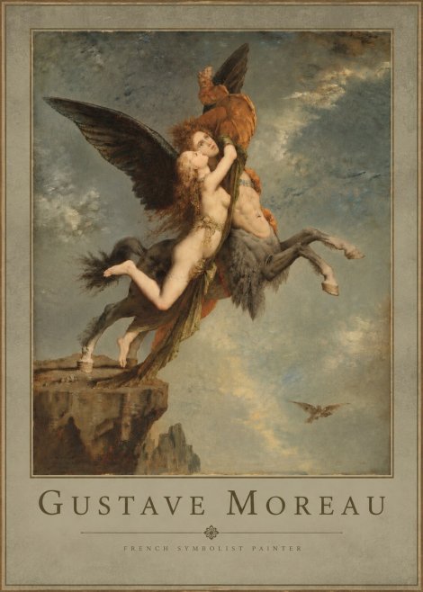 Gustave Moreau The Chimaera No4 - Plakát