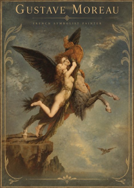 Gustave Moreau The Chimaera No6 - Plakát