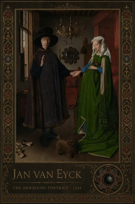 Jan van Eyck The Arnolfini Portrait I No2 - Plakát