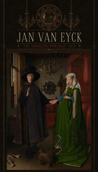 Jan van Eyck The Arnolfini Portrait I No5 - Plakát