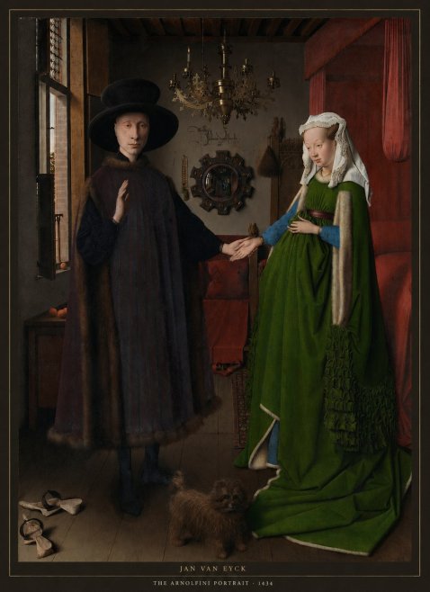 Jan van Eyck The Arnolfini Portrait I No6 - Plakát