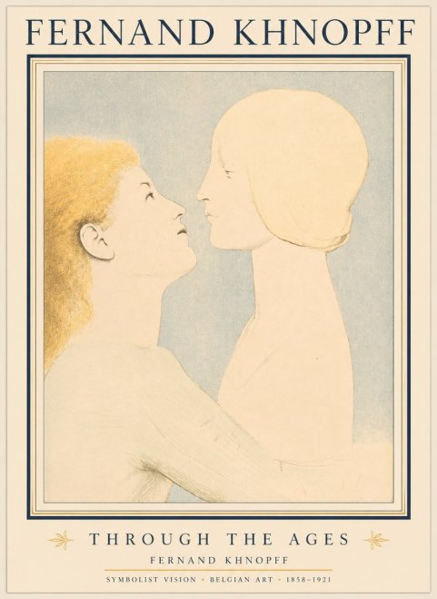 Fernand Khnopff Through the Ages No1 - Plakát