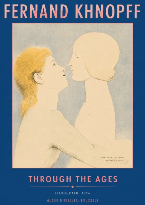 Fernand Khnopff Through the Ages No6 - Plakát