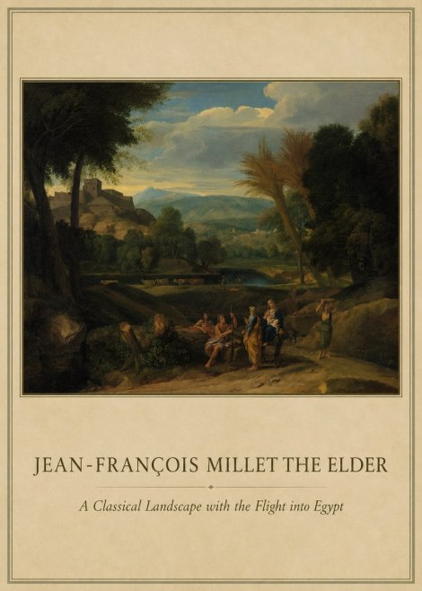 Jean-François Millet A Classical Landscape with the Flight into Egypt No1 - Plakát