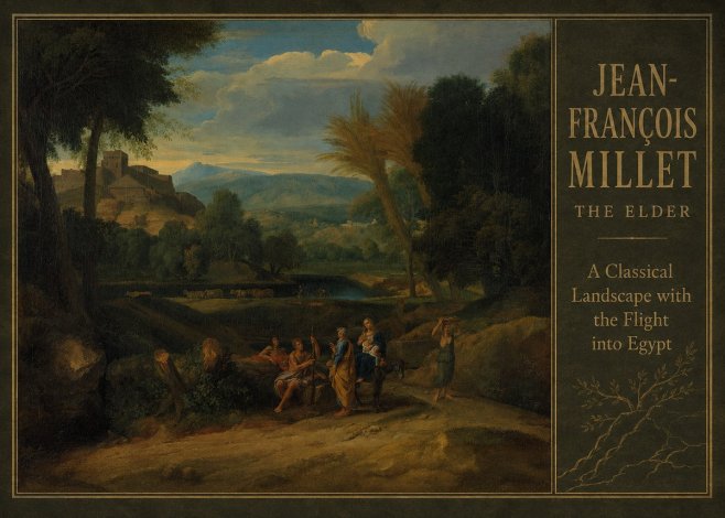 Jean-François Millet A Classical Landscape with the Flight into Egypt No2 - Plakát
