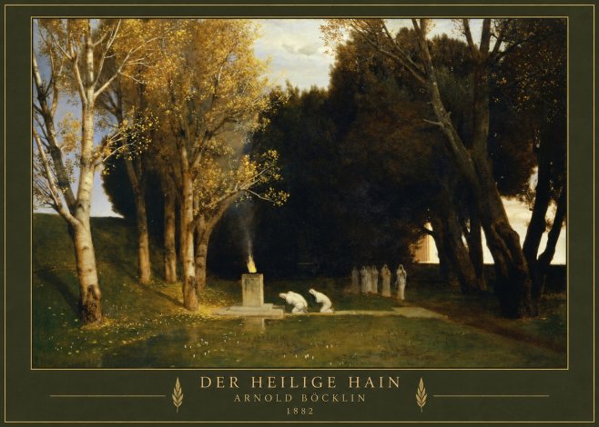 Arnold Böcklin Der Heilige Hain I No3 - Plakát