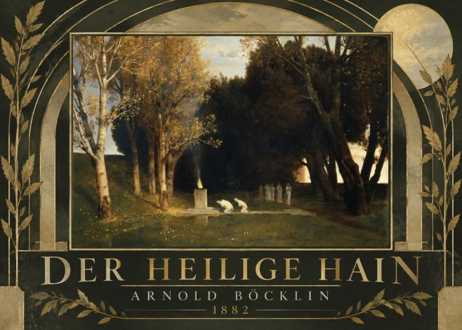Arnold Böcklin Der Heilige Hain I No6 - Plakát