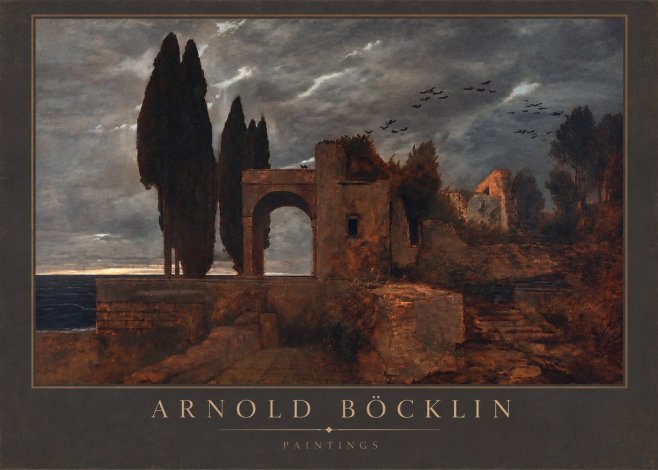 Arnold Böcklin Villa by the Sea I No2 - Plakát