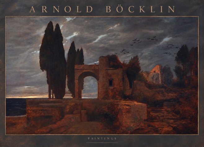 Arnold Böcklin Villa by the Sea I No6 - Plakát