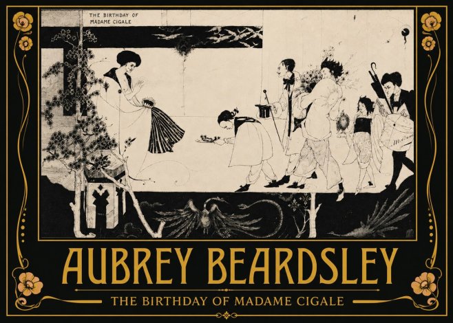 Aubrey Beardsley The Birthday of Madame Cigale No3 - Plakát