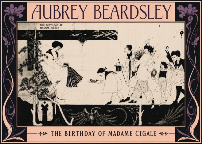 Aubrey Beardsley The Birthday of Madame Cigale No6 - Plakát