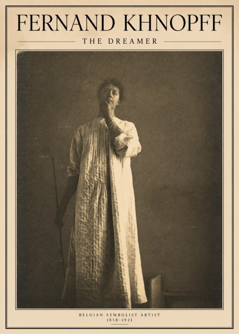 Fernand Khnopff The Dreamer No1 - Plakát