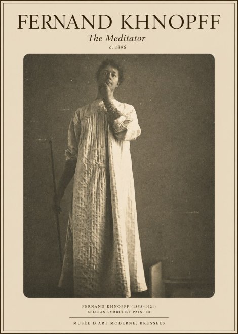 Fernand Khnopff The Dreamer No5 - Plakát