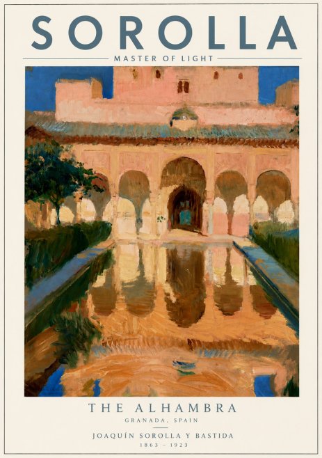 Sorolla The Alhambra No3 - Plakát