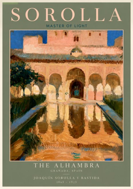 Sorolla The Alhambra No4 - Plakát