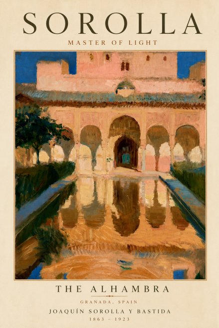 Sorolla The Alhambra No5 - Plakát