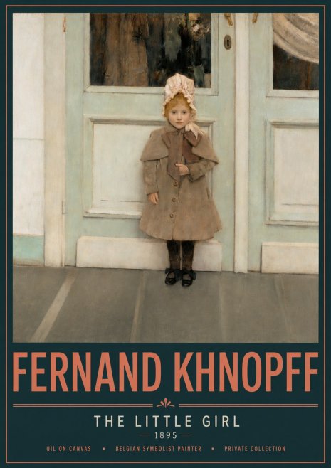 Fernand Khnopff The Little Girl No4 - Plakát