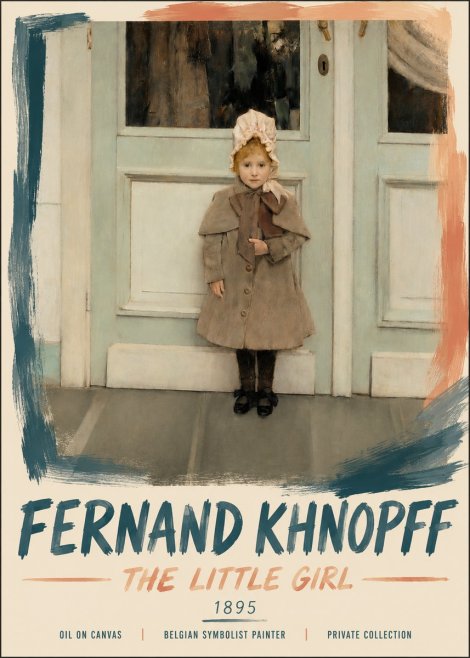 Fernand Khnopff The Little Girl No5 - Plakát