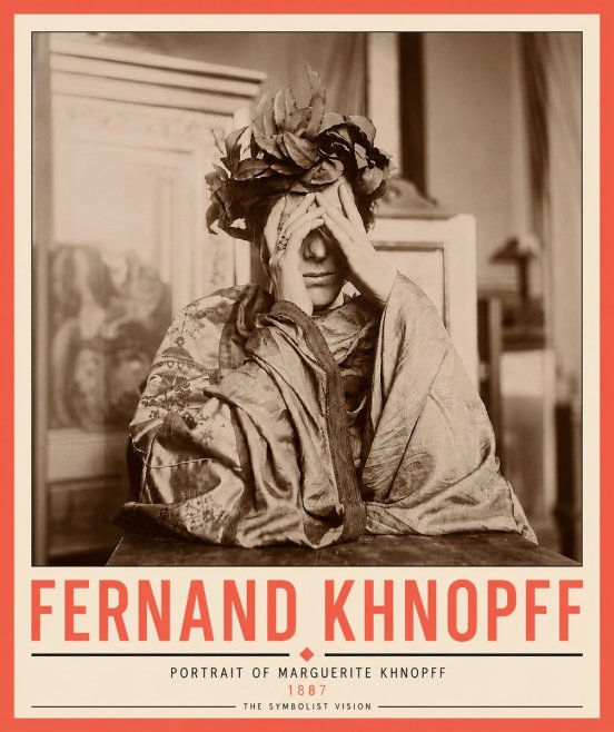 Fernand Khnopff Portrait of Marguerite Khnopff No6 - Plakát