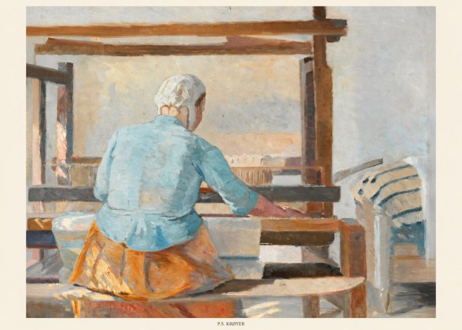 P.S. Krøyer A Weaver No5 - Plakát